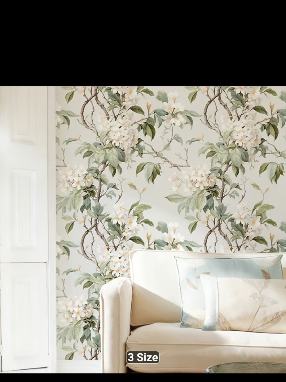 New 2 Rolls Floral Magnolia Vine Wallpaper #1569-3456